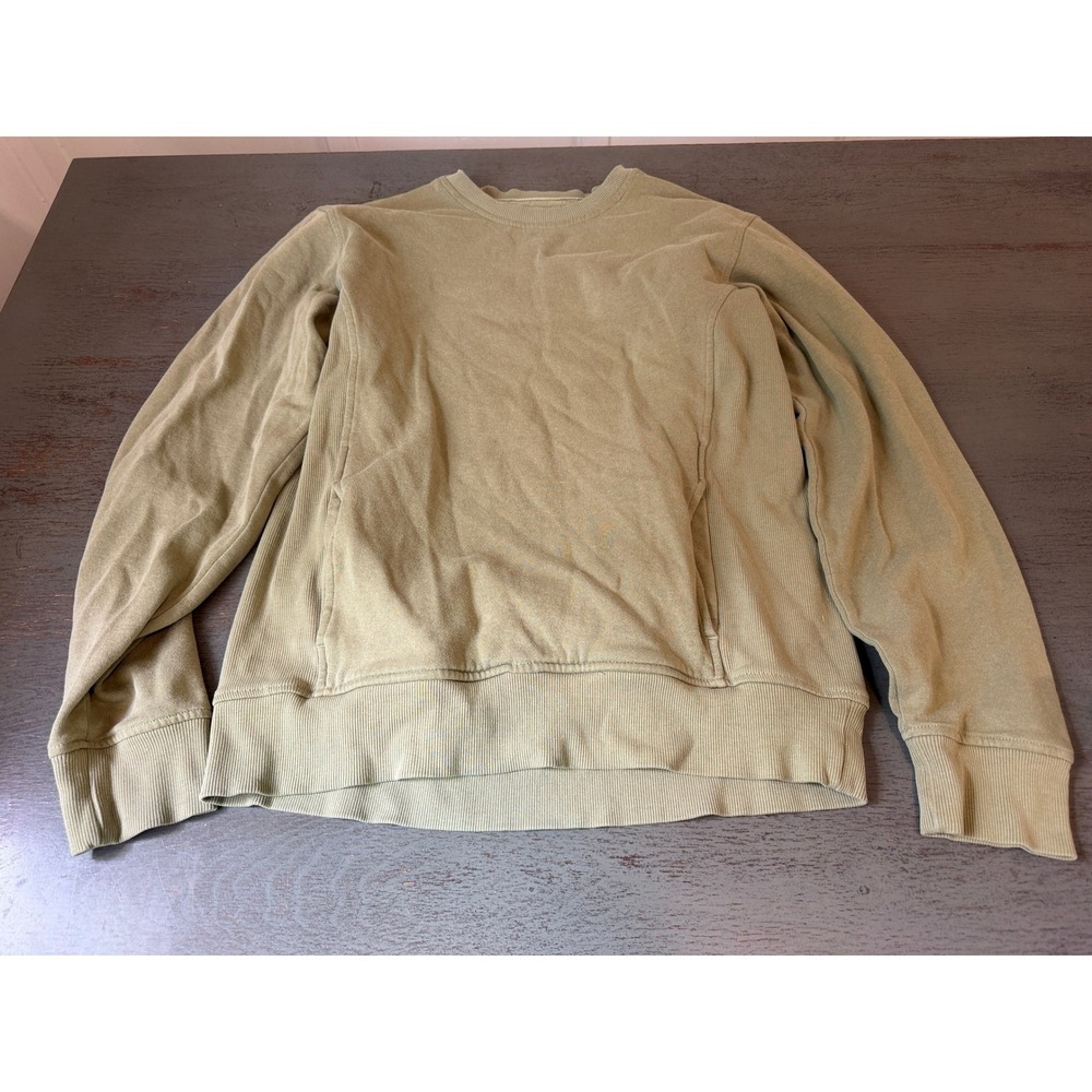 RVCA ANP Artist Network Program Crewneck Sweatshirt Olive Green Mens Medium
